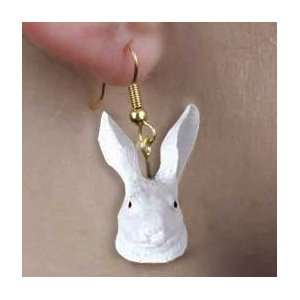  White Rabbit Hanging Earrings