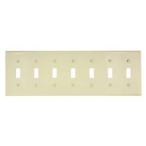   Switch Wallplate, Painted Metal, Device Mount, Ivory