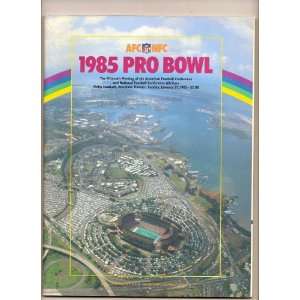  1985 NFL Pro Bowl Program NFC AFC 