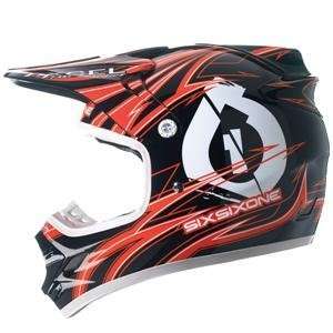    SixSixOne Flight Logo Helmet   X Large/Red/Black/White Automotive