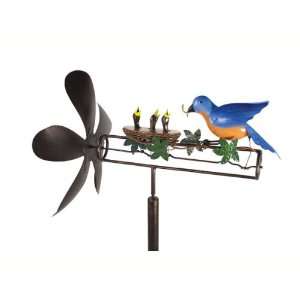  Bluebird Mama & Baby Whirligig (Wind Garden Products 