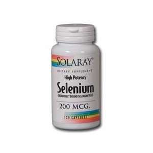  Solaray Selenium 200mcg (Organically Bound Selenium Yeast 