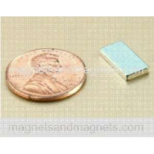   Pieces of N40 3/8 X 3/16 X 1/32 Neodymium Rare Earth Block Magnets
