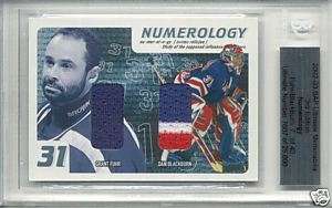 2002 03 Ultimate Numerology Fuhr   Dan Blackburn 4COLOR  