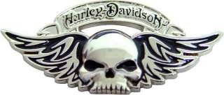 HARLEY DAVIDSON WILLIE G WINGED DEATH SKULL PIN ** NEW IN PACKAGE 