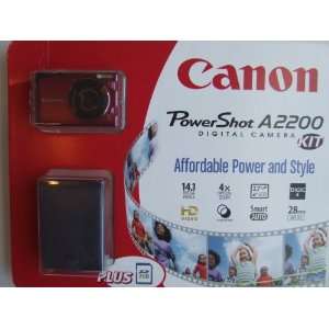  Canon A2200 Digital Camera Kit   Red