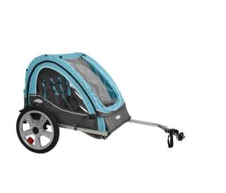 Instep Take 2 Double Seat Bicycle Bike Trailer   Teal/Gray  