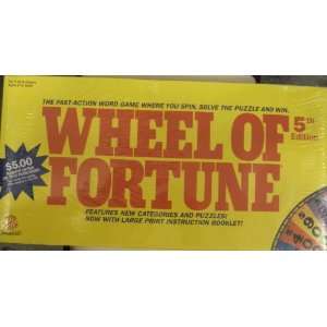  Wheel of Fortune 5th Edition   1991 Pressman Toy Corp 