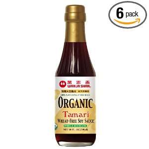 Wan Ja Shan Organic Wheat free Tamari 10oz (Pack of 6)  