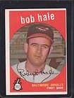 1959 topps 507 BOB HALE ORIOLES EX  