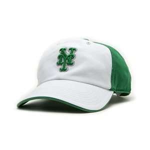 New York Mets St. Patricks Claire Womens Cap   White/Kelly Green 