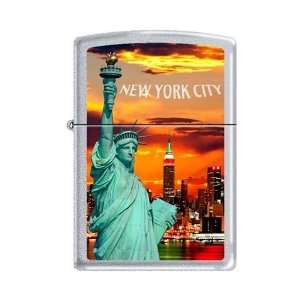  Zippo Statue of Liberty New York City Chrome Lighter 