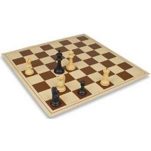   Rollup Chessboard in Brown & Beige   2.375 Squares Toys & Games