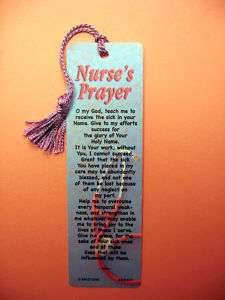   Prayer Poem on a Tassel Bookmark (mauve tassel) Sku# 547  
