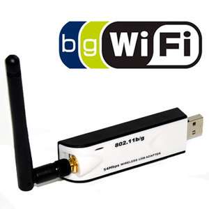 USB WiFi Wireless LAN Adapter 802.11 g/b Antenna 54Mbps  