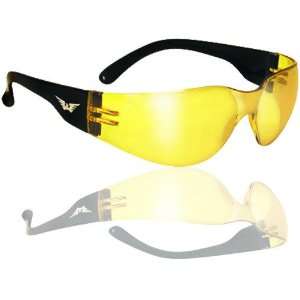   Yellow Mirror Lens Safety Glasses Sunglasses Global Vision Automotive