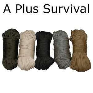 Paracord   20 Feet Coyote Brown Color 550 lb 7 Strand  