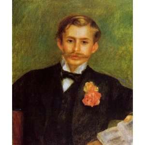 Oil Painting Monsieur Germain Pierre Auguste Renoir Hand Painted Art 