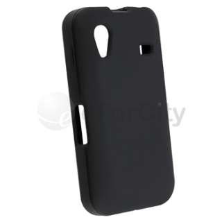 Black Silicone Rubber Skin Case for Samsung Galaxy Ace GT S5830  