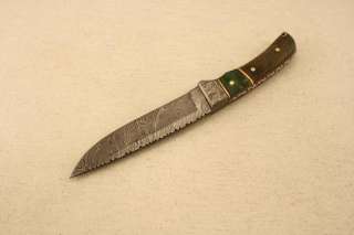 Stephen king HAND FORGED DAMASCUS KNIFE  STUNNING FILE WORK  PR 1194 