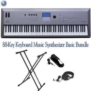  Yamaha 88 Key Keyboard Music Synthesizer Basic Bundle 