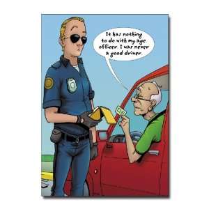   Driver   Damn Funny Cartoon Birthday Greeting Card