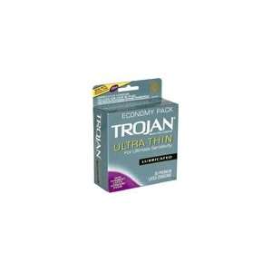 Trojan Ultra Thin Lubricated Condoms 3 Pack