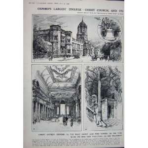    1922 CHRIST CHURCH OXFORD COLLEGE ARCHITECTURE DEAN