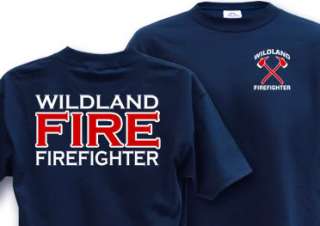 WILDLAND FIRE Medium Firefighter T Shirt Fire Crew  