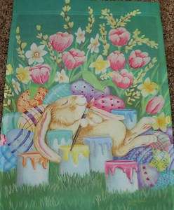 12.5x18 INCH EASTER PAINTER THE BUNNY EASTER BUNNY COLORS SMALL GARDEN 