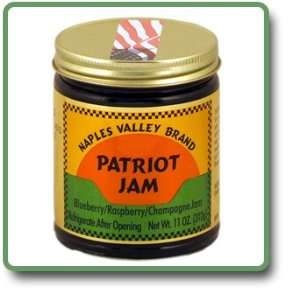 Patriot Jam   11 oz glass jar.  Grocery & Gourmet Food