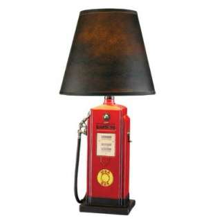 Nostalgic Fire Chief Gas Pump Sculptural Lamp Vintage Style Petrol 