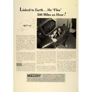  1942 Ad Mallory Electronics WWII Air Force Cadet Link 
