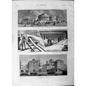   1877 Liverpool Free Library Corn Warehouses Waterloo