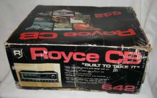 Royce 642 Vintage CB AM SSB Transciever Base 40 Channel NiB w/ full 