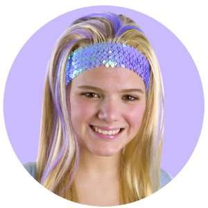  Hannah Montana Wig with Sequin Headband   One Size Fits 