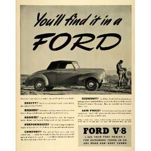  Ad Vintage Ford V8 Cars Features Horsepower Gilmore Yosemite Economy 