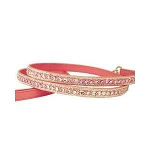Diamond Dogs Serpentine Beaded Bridle Leather Dog Lead (Pink)  