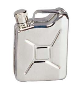 STAINLESS STEEL JERRY CAN FLASK 6oz New  
