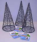 Lot of 18 Fiskars Topiary Cones   9 Floral Arrangement  