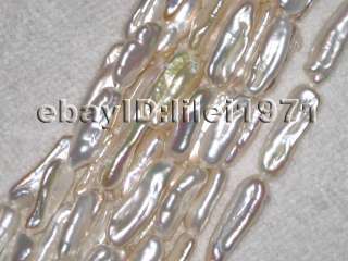 wholesale 5strs AA++8*20mm luster lute freshwater pearl