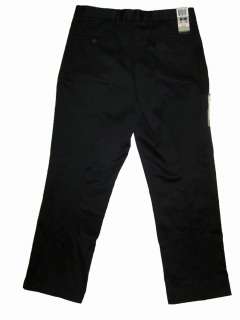 Dockers Mens Casual Dress Pants Black NWT Flat Front   