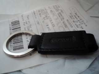NEW COACH MEN/WOMAN leather valet key fob/blk FS7273 no dust cover 
