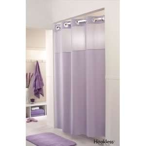    Mystery FABRIC Shower Curtain HOOKLESS   LILAC