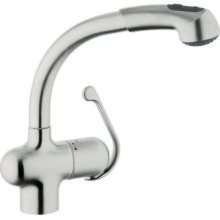 Grohe 33.759.SDE Ladylux Stainless Pullout Ktchn Faucet  