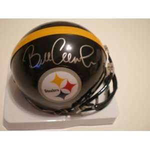  Bill Cowher Autographed Mini Helmet   Replica 