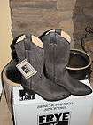 WOMEN FRYE BILLY PULL ON BOOTS, CHARCOAL GRAY, SIZE 7.5, NIB