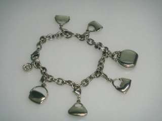 Citizen Ladies Silver Diamond Charm Bracelet Watch $799  
