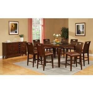   LU900PT Lusaka Counter Height Dining Table in Multi Step Rich Cherry
