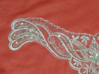 IVORY EMBROIDERED THREADS WITH SHEER WHITE POLYESTER FABRIC